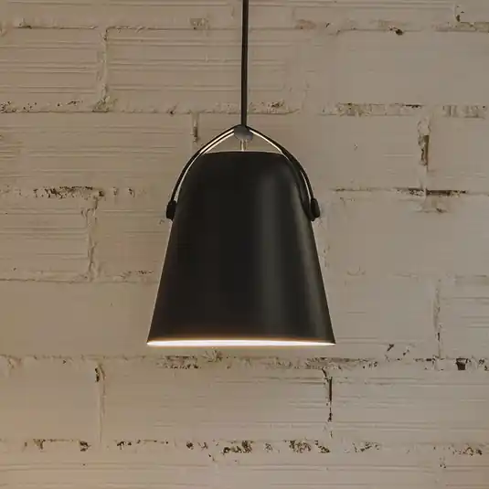 Závěsné svítidlo LEDS-C4 Napa, Ø 18 cm, černá barva Akční Nabídka