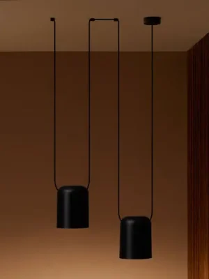 Nízká Cena LEDS-C4 Attic Double válec Ø 15cm černá