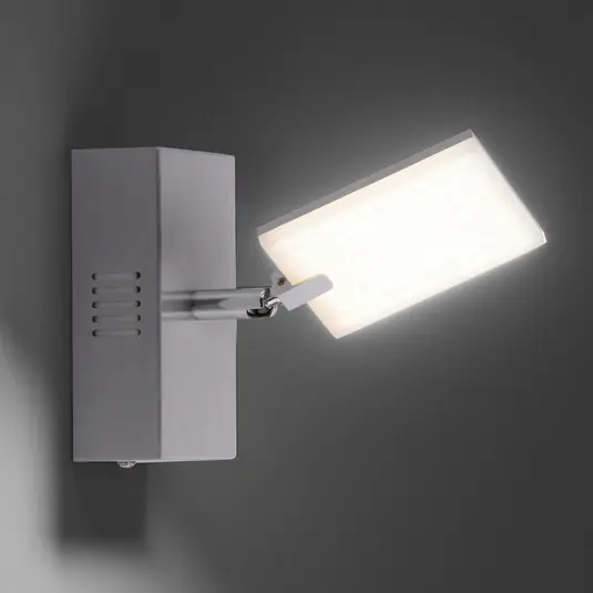 Poslední Šance PURE Mira LED nástěnné světlo, remote, CCT, hliník