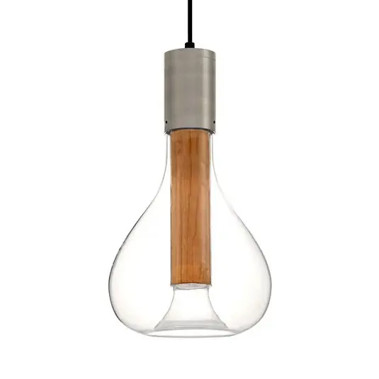 Super Cena LZF Eris LED závěsné světlo sklo hliník/třešeň