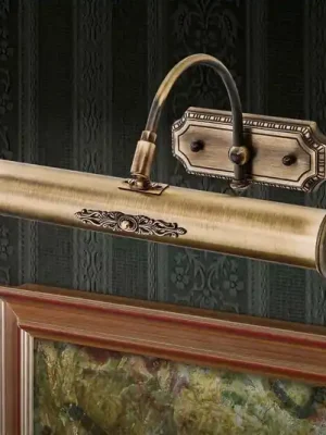 Koupit Online Obrazové svítidlo Gustav ve staromosazném provedení 38 cm