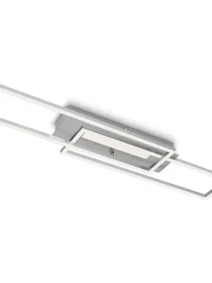 Akce LED stropní svítidlo Frame Mid, 3 000 K, hliník