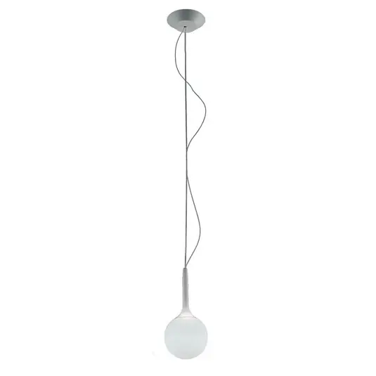 Finální Výprodej Závěsná lampa Artemide Castore ze skla, Ø 14 cm