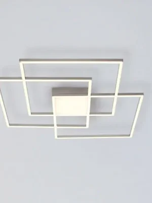 Značkový LED stropní svítidlo Asmin, CCT, ocel, 75x75cm