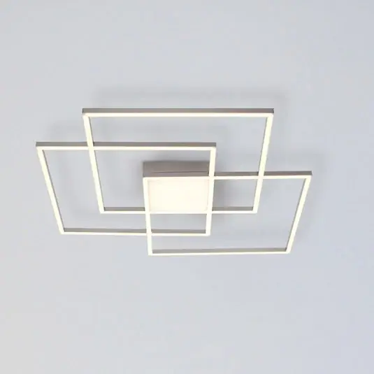 Značkový LED stropní svítidlo Asmin, CCT, ocel, 75x75cm