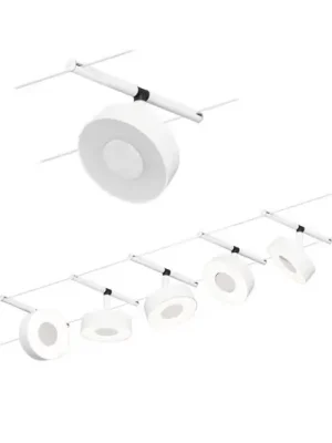 Cenová Bomba Paulmann Circle LED lankový systém 5 zdrojů bílá