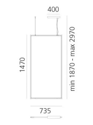 Artemide Discovery Rectangular APP černá RGBW Výprodej