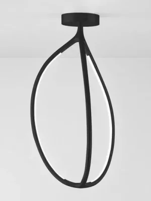 Časově Omezené Stropní svítidlo Artemide Arrival, App, černá, 70 cm