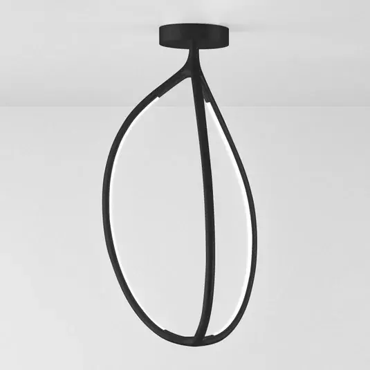 Časově Omezené Stropní svítidlo Artemide Arrival, App, černá, 70 cm