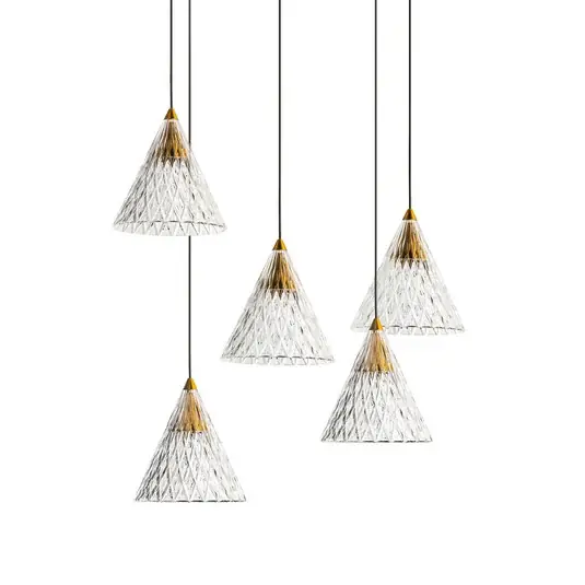 Zlevněný LEDS-C4 Veneto LED závěsné nástavba 5 zdroje zlatá