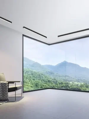 PURE LED stropní svítidlo Lines, 110 cm, antracitová, CCT, dálkové ovládání Cenově Výhodný