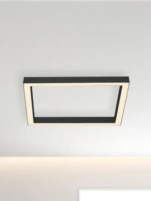 Vrácení Zdarma Stropní svítidlo LED PURE Lines, 55x55 cm, antracit, CCT, dálkové ovládání