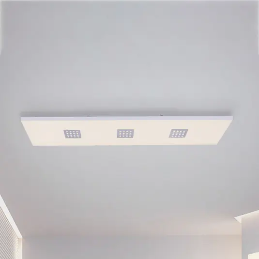 Přímo Od Výrobce LED stropní svítidlo PURE Neo, 120 cm, hliník, CCT, dálkové ovládání