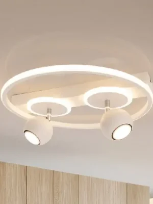 Odeslání Ihned LED stropní světlo Ronda, bílá, dva zdroje