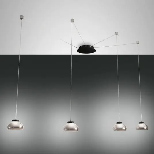 LED závěsné světlo Arabella, černá/šedá/čirá Objednat Nyní