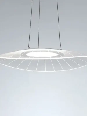 Závěsné svítidlo LED Vela, bílé, oválné, 59 cm x 43 cm Novinka