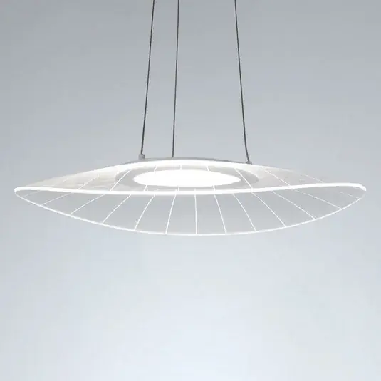 Závěsné svítidlo LED Vela, bílé, oválné, 59 cm x 43 cm Novinka