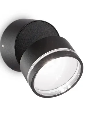 Ideal Lux Omega Round LED nástěnné 4000K černá Novinka