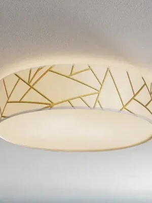 Odeslání Ihned Stropní světlo Zulu bílé/zlaté kulaté