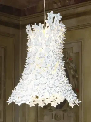 Oblíbený Kartell Bloom LED závěsné světlo G9 podlouhlé bílá