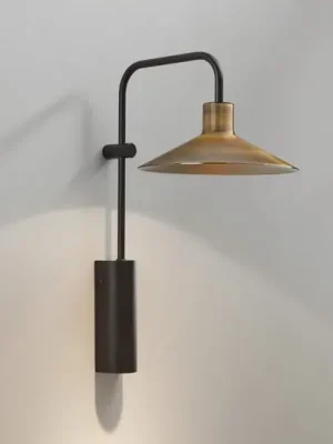 Omezená Nabídka Bover Platet A02 nástěnné světlo E14 vypínač mosaz
