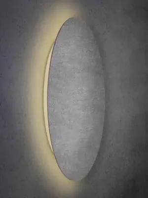 Akční Cena Nástěnné svítidlo Escale Blade LED, betonový vzhled, Ø 95 cm