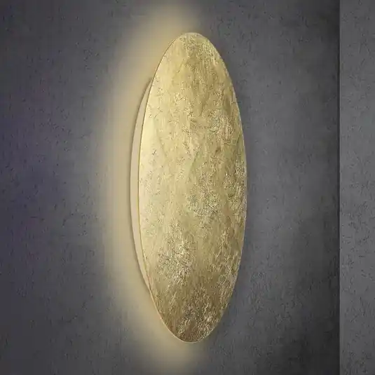 Výhodná Nabídka Nástěnné svítidlo Escale Blade LED, plátkové zlato, Ø 95 cm
