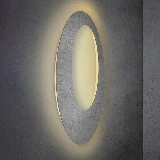 Escale Blade Open LED nástěnné svítidlo, beton, Ø 95 cm Víkendová Akce