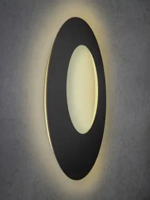 Akční Cena Escale Blade Open LED nástěnné svítidlo černé Ø 79 cm