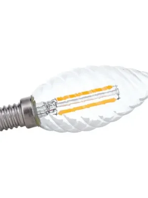 Must-Have LED žárovka-svíčka E14 3W 2700K filament kroucená