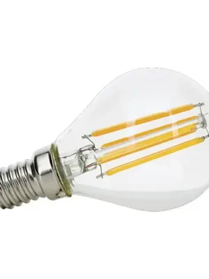Víkendová Akce LED žárovka-kapka E14 4,5W filament 827 stmívatel.