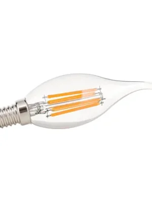 LED svíčka E14 4,5W filament 827 větruodolná Cenová Bomba