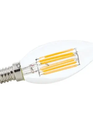 Objednat Nyní LED svíčka E14 5W filament, čirá 827 stmívatelná