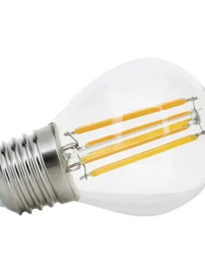 LED žárovka E27 G45 4,5W filament čirá 827 stmívač Tovární Cena