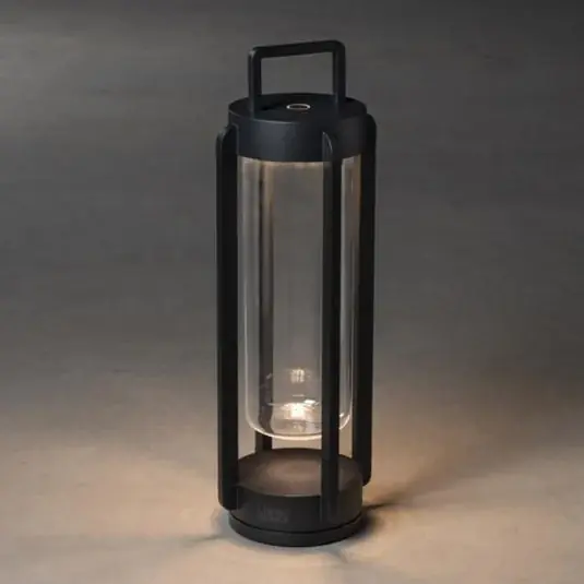 Sleva LED dekorativní lucerna Otranto, stmívatelná, USB