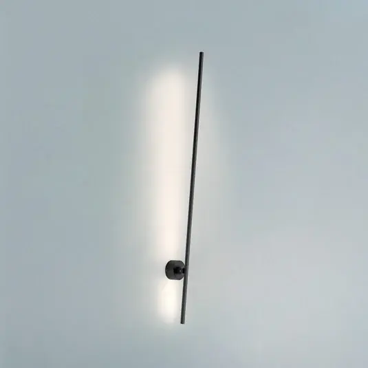 LED nástěnné světlo PURE Grafo, černé, výška 117 cm Horká Nabídka