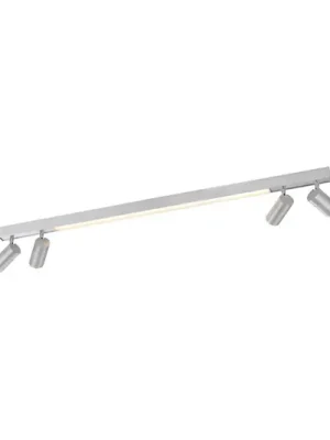 PURE LED stropní svítidlo Lines, 120 cm, stříbrné, dálkové ovládání Sezónní Sleva