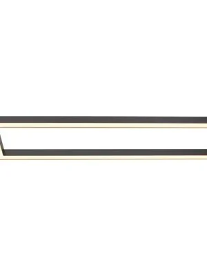 Stropní svítidlo LED PURE Lines, 110 x 30 cm, antracit, dálkové ovládání Víkendová Akce