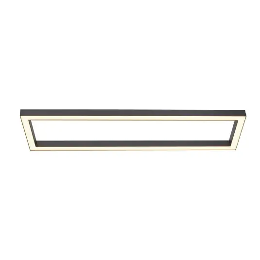 Stropní svítidlo LED PURE Lines, 110 x 30 cm, antracit, dálkové ovládání Víkendová Akce