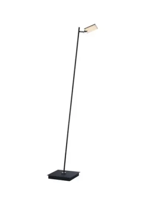 LED stojací lampa PURE Mira, černá perleťová, s dálkovým ovládáním Levný