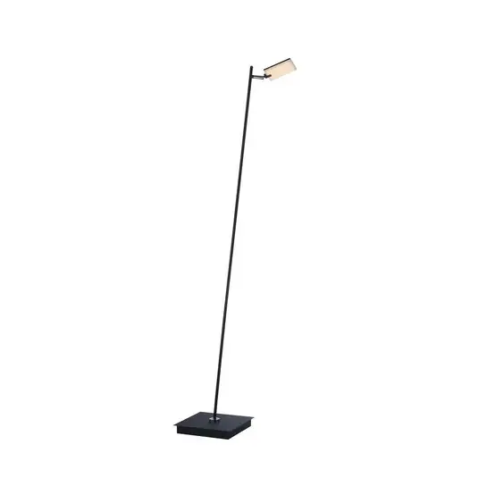 LED stojací lampa PURE Mira, černá perleťová, s dálkovým ovládáním Levný