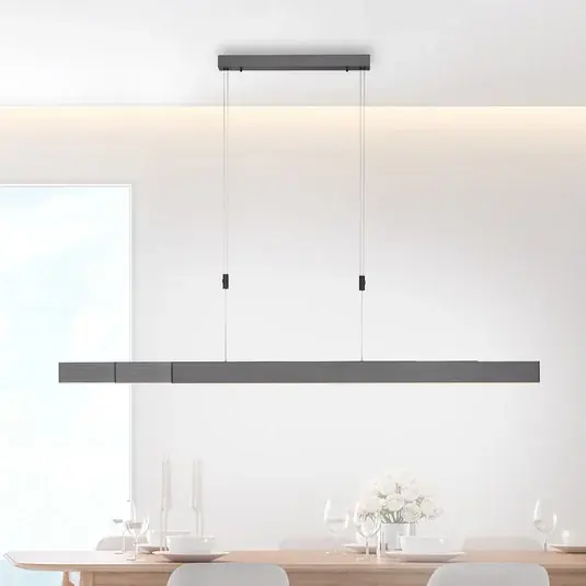 LED závěsné světlo PURE Moto, platinové, stmívatelné, CCT Nová Kolekce