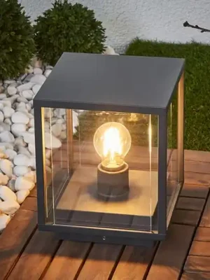 Zlevněný Lucande Podlahová lampa Annalea, 24,5 cm, antracitová, IP54