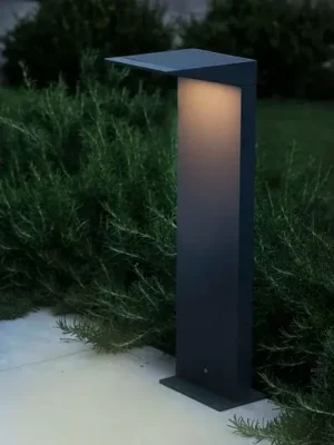 LED solární svítidlo Soleil, antracitová, kov, IP54, senzor Časově Omezené