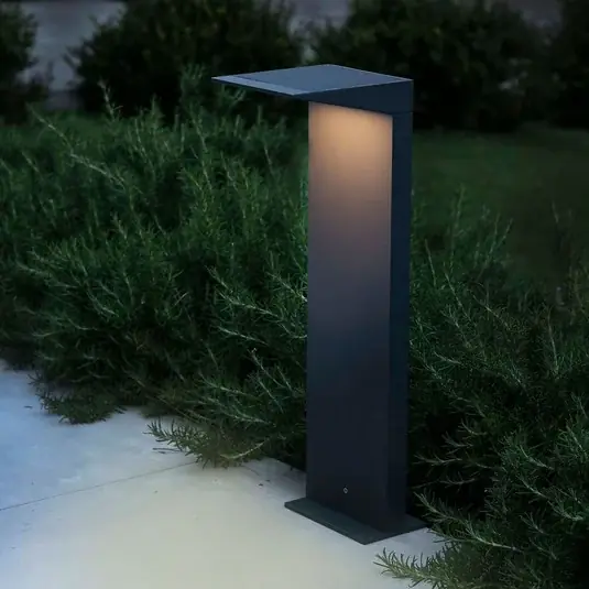 LED solární svítidlo Soleil, antracitová, kov, IP54, senzor Časově Omezené