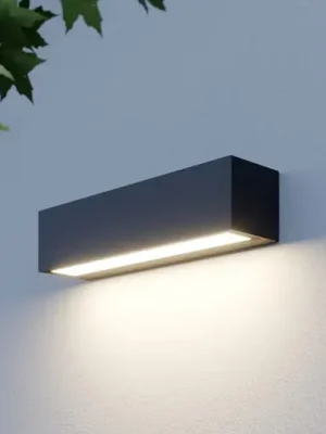 Nízká Cena LED nástěnné světlo Lucande Lengo, 25 cm, antracitová, směrová, 3000 K