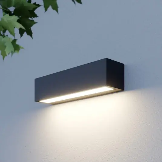 Nízká Cena LED nástěnné světlo Lucande Lengo, 25 cm, antracitová, směrová, 3000 K