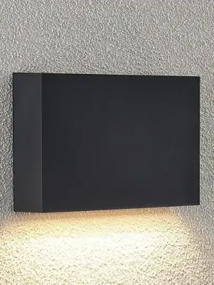 Akční Cena Lindby LED venkovní nástěnné svítidlo Jarte, 20 cm, dolů, šedé, IP65