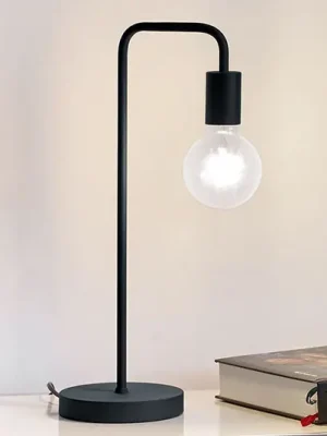 Levný Stolní lampa Diallo bez stínidla černý mat