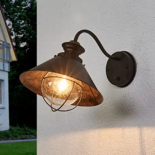Zlevněný Venkovní nástěnné svítidlo Nautica oxidově hnědé